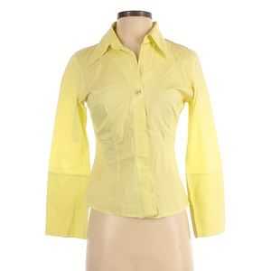 TUCCI size XS light yellow long sleeve shirt in excellent condition